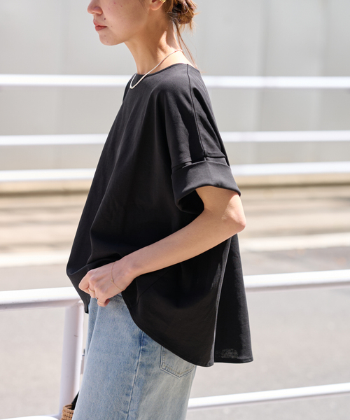JOURNAL STANDARD relume（ジャーナルスタンダード　レリューム）の「《追加3》ADDICTポンチクルーネックタックプルオーバー（Tシャツ/カットソー・レディース・ブラック/ベージュ/ホワイト/チャコールグレー・FREE）」の20枚目の写真