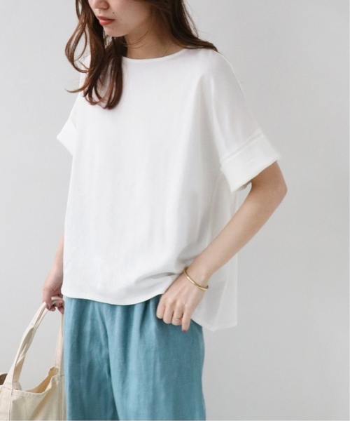 JOURNAL STANDARD relume（ジャーナルスタンダード　レリューム）の「《追加3》ADDICTポンチクルーネックタックプルオーバー（Tシャツ/カットソー・レディース・ブラック/ベージュ/ホワイト/チャコールグレー・FREE）」の9枚目の写真