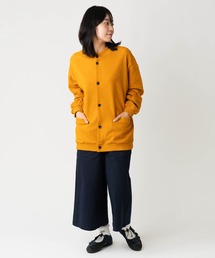 カーディガン/ボレロ（オレンジ/橙色系・無地）ファッション通販