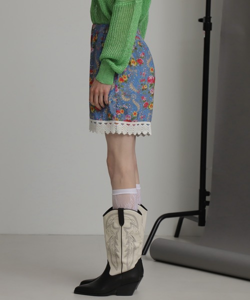 mag.by c（マグバイシー）の「(mag.by c)ヴィンテージフラワーショートパンツ（その他パンツ・レディース・ブルー/ブラック・FREE）」の11枚目の写真