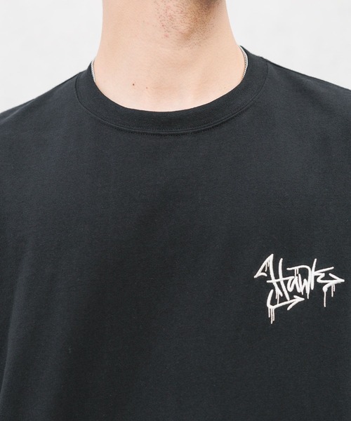RAGEBLUE(レイジブルー)の「【TONY HAWK/トニーホーク】コラボプリント/グラフィックオーバーサイズTシャツ(Tシャツ/カットソー・メンズ・ダークグレー/ブラック/イエロー系その他/ホワイト・LARGE/MEDIUM)」の18枚目の写真