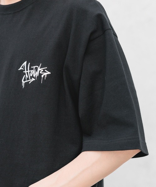 RAGEBLUE(レイジブルー)の「【TONY HAWK/トニーホーク】コラボプリント/グラフィックオーバーサイズTシャツ(Tシャツ/カットソー・メンズ・ダークグレー/ブラック/イエロー系その他/ホワイト・LARGE/MEDIUM)」の17枚目の写真