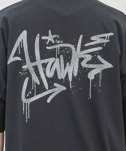 RAGEBLUE(レイジブルー)の「【TONY HAWK/トニーホーク】コラボプリント/グラフィックオーバーサイズTシャツ(Tシャツ/カットソー・メンズ・ダークグレー/ブラック/イエロー系その他/ホワイト・LARGE/MEDIUM)」の14枚目の写真