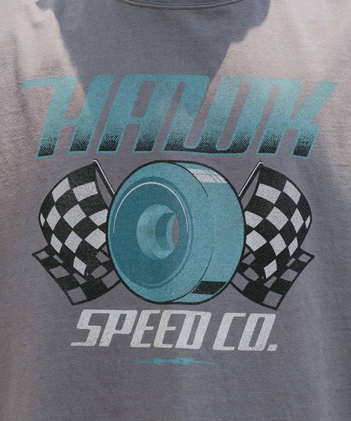 RAGEBLUE(レイジブルー)の「【TONY HAWK/トニーホーク】コラボプリント/グラフィックオーバーサイズTシャツ(Tシャツ/カットソー・メンズ・ダークグレー/ブラック/イエロー系その他/ホワイト・LARGE/MEDIUM)」の11枚目の写真