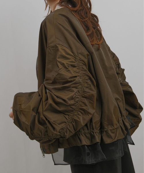 シャーリングブルゾン Palm Riche│Eimee Law & LHELBIE 公式