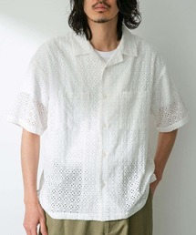 URBAN RESEARCH Sonny Label | レース刺繍ショートスリーブシャツ(シャツ/ブラウス)