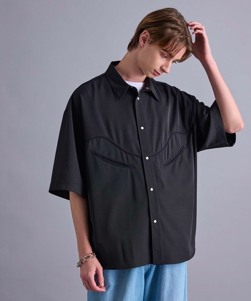 セール】【 セットアップ対応 】ウエスタンパイピングシャツ（シャツ