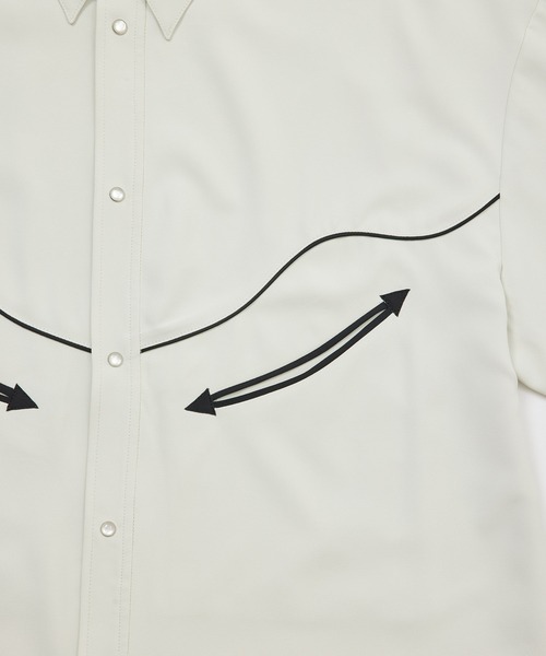 JUNRED(ジュンレッド)の「【 セットアップ対応 】ウエスタンパイピングシャツ(シャツ/ブラウス・メンズ・ホワイト/ネイビー/ブラック・L/M/S)」の18枚目の写真