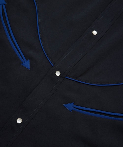 JUNRED(ジュンレッド)の「【 セットアップ対応 】ウエスタンパイピングシャツ(シャツ/ブラウス・メンズ・ホワイト/ネイビー/ブラック・L/M/S)」の14枚目の写真