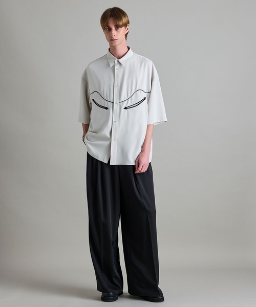 JUNRED(ジュンレッド)の「【 セットアップ対応 】ウエスタンパイピングシャツ(シャツ/ブラウス・メンズ・ホワイト/ネイビー/ブラック・L/M/S)」の11枚目の写真
