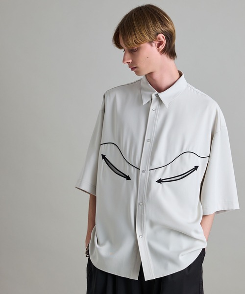 JUNRED(ジュンレッド)の「【 セットアップ対応 】ウエスタンパイピングシャツ(シャツ/ブラウス・メンズ・ホワイト/ネイビー/ブラック・L/M/S)」の8枚目の写真