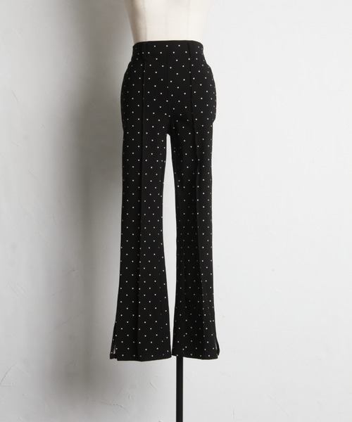 tocco closet(トッコ クローゼット)の「【ZOZO限定】サイドスリットスーパーストレッチパンツ(その他パンツ・レディース・ドット/ブラック・M)」の18枚目の写真
