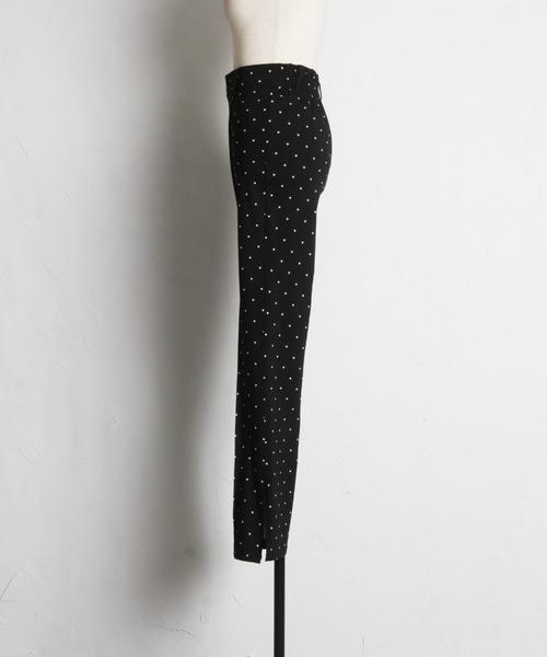 tocco closet(トッコ クローゼット)の「【ZOZO限定】サイドスリットスーパーストレッチパンツ(その他パンツ・レディース・ドット/ブラック・M)」の17枚目の写真