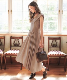 NOELA | 【WEB限定カラーあり】ビックカラーサイドプリーツワンピース(ワンピース)