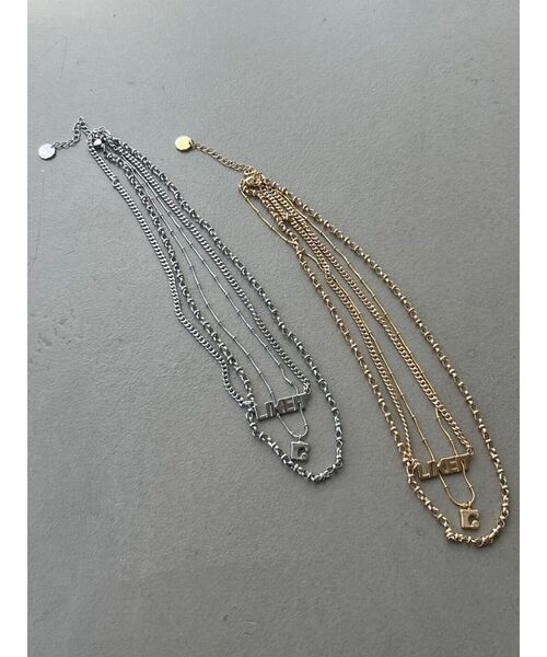 EMODA（エモダ）の「レイヤードロゴネックレス（ネックレス・レディース・シルバー/ゴールド・FREE）」の10枚目の写真