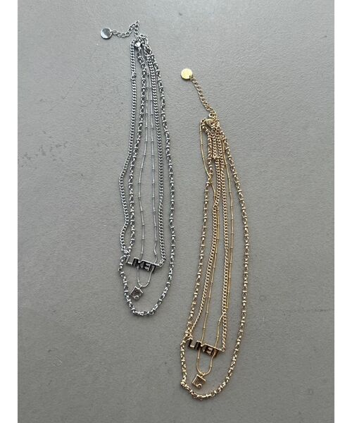 EMODA（エモダ）の「レイヤードロゴネックレス（ネックレス・レディース・シルバー/ゴールド・FREE）」の9枚目の写真