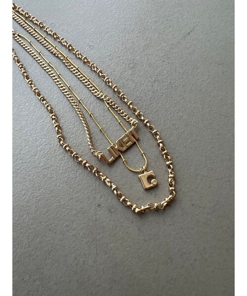 EMODA（エモダ）の「レイヤードロゴネックレス（ネックレス・レディース・シルバー/ゴールド・FREE）」の5枚目の写真