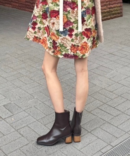 【セール】Wood heel boots（ブーツ）｜AMAIL（アマイル）