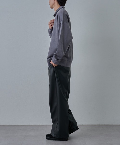 COLONY 2139(コロニートゥーワンスリーナイン)の「ワイドレッグレザーパンツ(その他パンツ・メンズ・ブラック・LARGE/MEDIUM)」の11枚目の写真