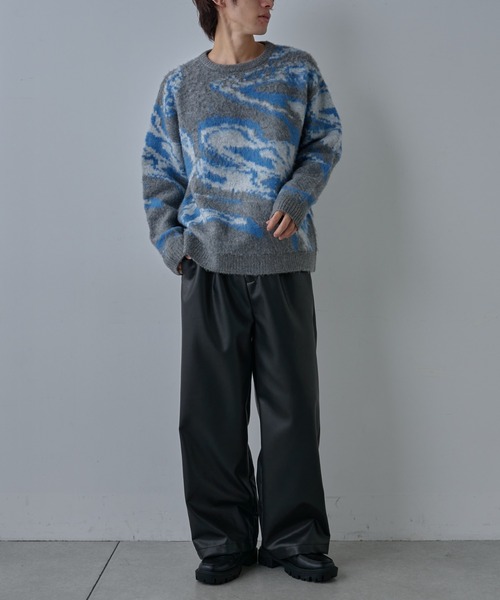 COLONY 2139(コロニートゥーワンスリーナイン)の「ワイドレッグレザーパンツ(その他パンツ・メンズ・ブラック・LARGE/MEDIUM)」の22枚目の写真