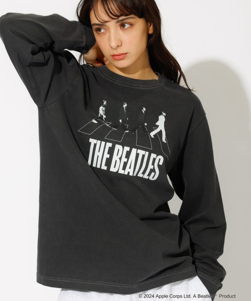 GOOD ROCK SPEED(グッドロックスピード)の「【GOOD ROCK SPEED/グッドロックスピード】THE BEATLES / QUEEN ロゴ ロンT / ビートルズ / クイーン(Tシャツ/カットソー・レディース・ブラック系その他/ブラック系その他3/グレー系その他/ブラック系その他2/ホワイト系その他・M)」の1枚目の写真