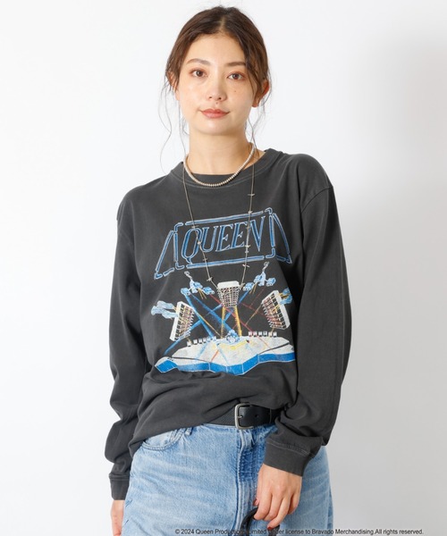 GOOD ROCK SPEED(グッドロックスピード)の「【GOOD ROCK SPEED/グッドロックスピード】THE BEATLES / QUEEN ロゴ ロンT / ビートルズ / クイーン(Tシャツ/カットソー・レディース・ブラック系その他/ブラック系その他3/グレー系その他/ブラック系その他2/ホワイト系その他・M)」の4枚目の写真