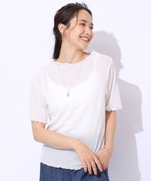 Cutie Blonde | 【レイヤードスタイルに】 シアー感を楽しむ スラブメロウトップス(Tシャツ/カットソー)