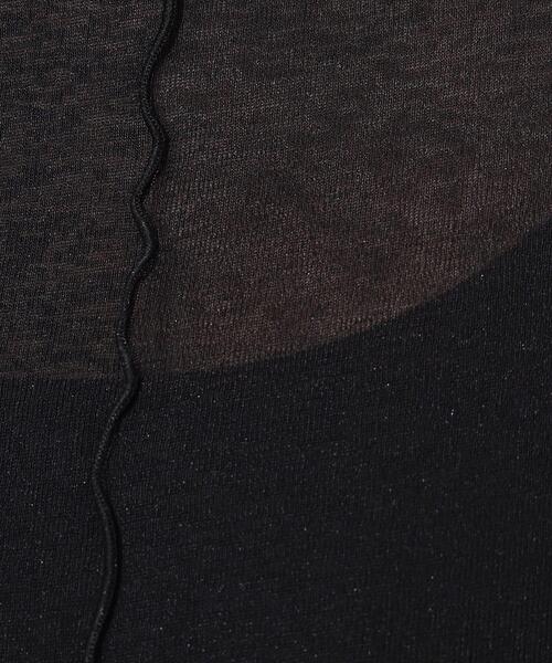 Cutie Blonde(キューティーブロンド)の「◆【レイヤードスタイルに】 シアー感を楽しむ スラブメロウトップス(Tシャツ/カットソー・レディース・ホワイト系/ブラック/ベビーピンク・02/03/04)」の10枚目の写真