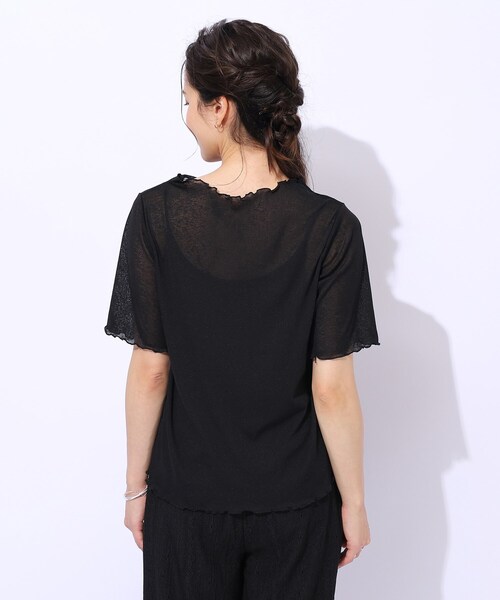 Cutie Blonde(キューティーブロンド)の「◆【レイヤードスタイルに】 シアー感を楽しむ スラブメロウトップス(Tシャツ/カットソー・レディース・ホワイト系/ブラック/ベビーピンク・02/03/04)」の17枚目の写真