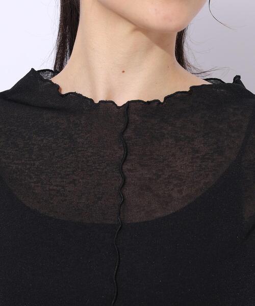 Cutie Blonde(キューティーブロンド)の「◆【レイヤードスタイルに】 シアー感を楽しむ スラブメロウトップス(Tシャツ/カットソー・レディース・ホワイト系/ブラック/ベビーピンク・02/03/04)」の18枚目の写真