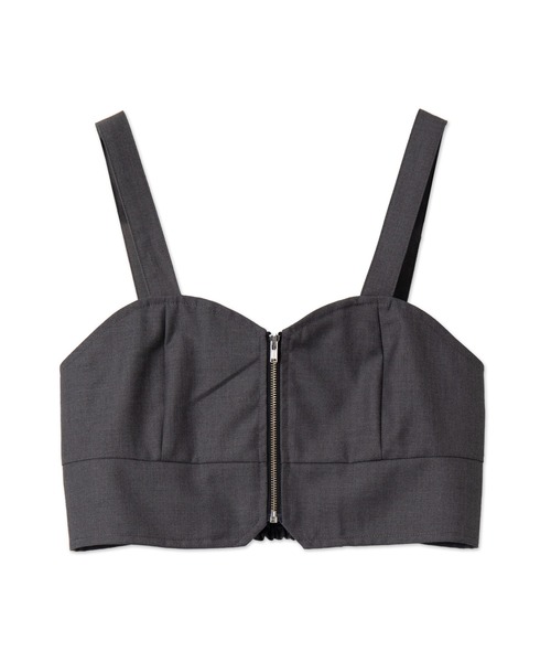 WEGO（ウィゴー）の「WEGO/ジップビスチェ（キャミソール・レディース・ブラック系その他2/杢グレー・FREE）」の14枚目の写真