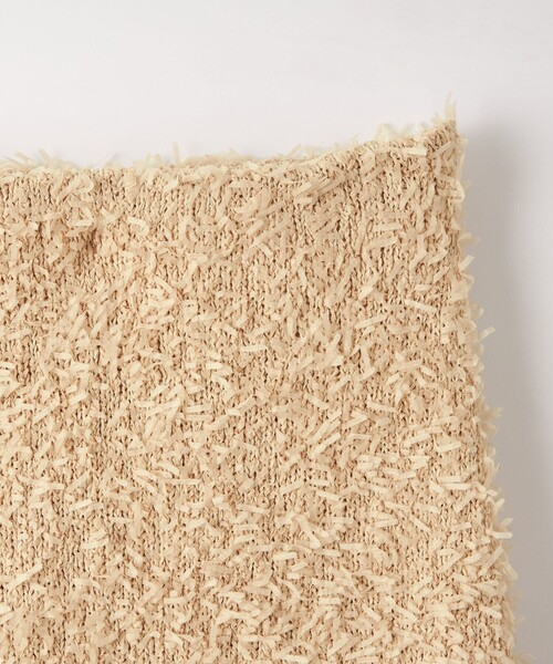 EMMEL REFINES（エメルリファインズ）の「＜EMMEL REFINES＞EM テープヤーン フェザーライク ミニスカート（スカート・レディース・ブラック/ベージュ・FREE）」の11枚目の写真