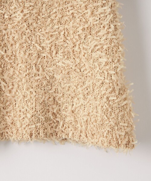 EMMEL REFINES（エメルリファインズ）の「＜EMMEL REFINES＞EM テープヤーン フェザーライク ミニスカート（スカート・レディース・ブラック/ベージュ・FREE）」の13枚目の写真