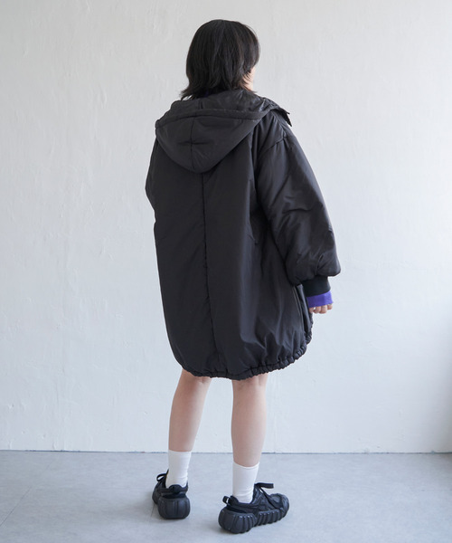 VENCEEXCHANGE（ヴァンスエクスチェンジ）の「ミドル丈中綿モンスターパーカー（ダウンジャケット/コート・レディース・ブラック/オリーブ/オフホワイト・FREE）」の22枚目の写真