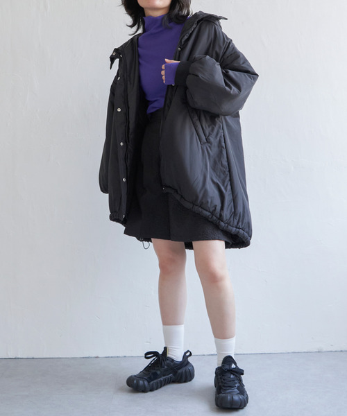 VENCEEXCHANGE（ヴァンスエクスチェンジ）の「ミドル丈中綿モンスターパーカー（ダウンジャケット/コート・レディース・ブラック/オリーブ/オフホワイト・FREE）」の20枚目の写真