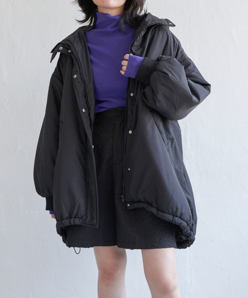 VENCEEXCHANGE（ヴァンスエクスチェンジ）の「ミドル丈中綿モンスターパーカー（ダウンジャケット/コート・レディース・ブラック/オリーブ/オフホワイト・FREE）」の10枚目の写真