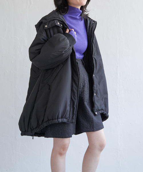 VENCEEXCHANGE（ヴァンスエクスチェンジ）の「ミドル丈中綿モンスターパーカー（ダウンジャケット/コート・レディース・ブラック/オリーブ/オフホワイト・FREE）」の8枚目の写真