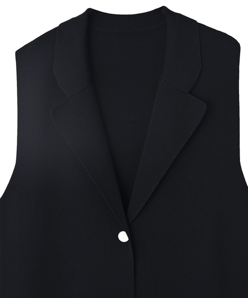 STYLE DELI（スタイルデリ）の「【BLK001】ドライタッチニットベストセットアップ（セットアップ・レディース・グレー/ブラック・FREE）」の20枚目の写真