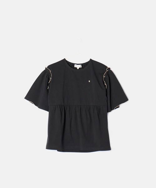 ROPE' PICNIC（ロペピクニック）の「【KIDS】オーバーサイズチュニックトップス（Tシャツ/カットソー・キッズ・チャコールグレー/カーキ・S/M/L）」の12枚目の写真