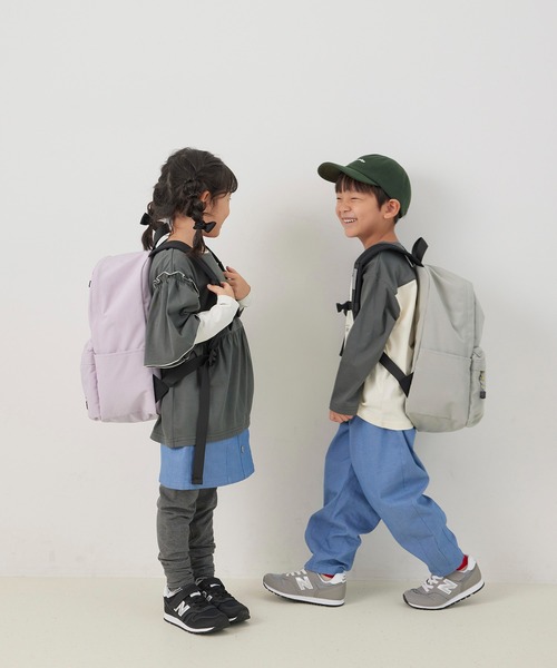 ROPE' PICNIC（ロペピクニック）の「【KIDS】オーバーサイズチュニックトップス（Tシャツ/カットソー・キッズ・チャコールグレー/カーキ・S/M/L）」の18枚目の写真