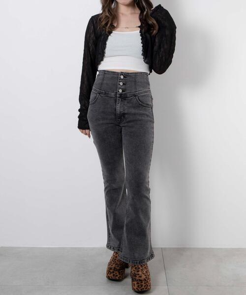 WEGO（ウィゴー）の「WEGO/ストーム付きワイドヒールショートブーツ（ブーツ・レディース・その他1/その他2/シルバー/ブラック・MEDIUM/LARGE）」の12枚目の写真