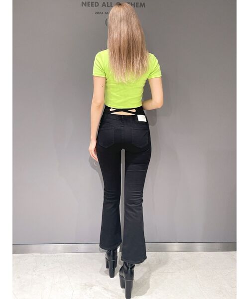 GYDA（ジェイダ）の「noobgydiesショートＴシャツ（Tシャツ/カットソー・レディース・ピンク/グリーン/ブラック/グレー/オフホワイト・FREE）」の20枚目の写真