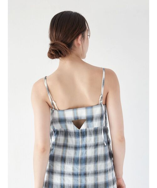 Ungrid（アングリッド）の「チェックキャミワンピース（ワンピース・レディース・ブルー/オレンジ・FREE）」の7枚目の写真