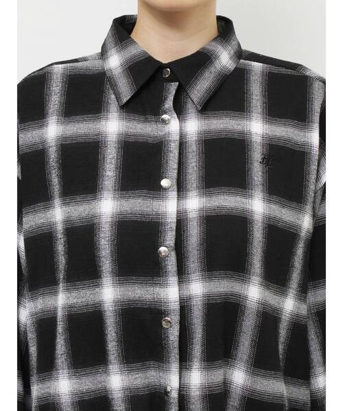 jouetie（ジュエティ）の「2WAYレングスガーターシャツ（シャツ/ブラウス・レディース・ブラック/オフホワイト・MEDIUM）」の5枚目の写真