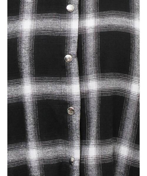 jouetie（ジュエティ）の「2WAYレングスガーターシャツ（シャツ/ブラウス・レディース・ブラック/オフホワイト・MEDIUM）」の13枚目の写真