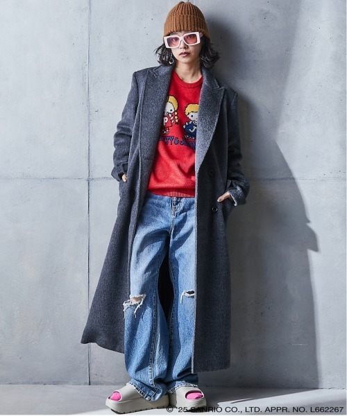 セール】パティ＆ジミー/ジャガードニットプルオーバー ＜大きいサイズ