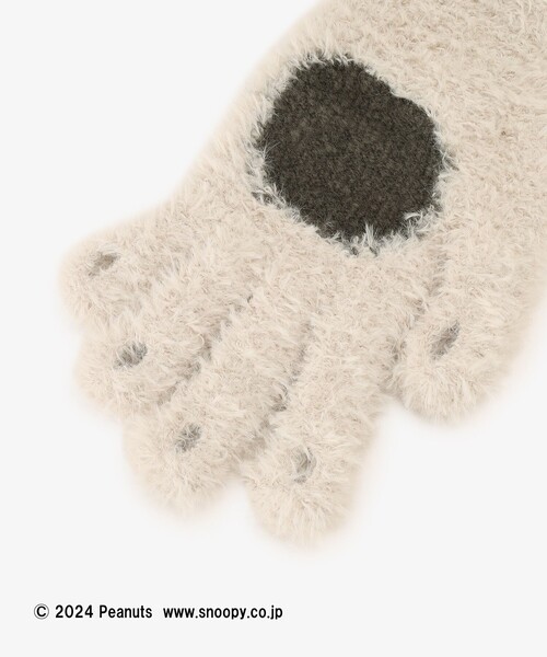 Afternoon Tea（アフタヌーンティー）の「ユビデルグローブ/PEANUTS（手袋・レディース・アイボリー・ONE SIZE）」の2枚目の写真