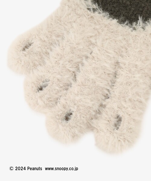 Afternoon Tea（アフタヌーンティー）の「ユビデルグローブ/PEANUTS（手袋・レディース・アイボリー・ONE SIZE）」の3枚目の写真