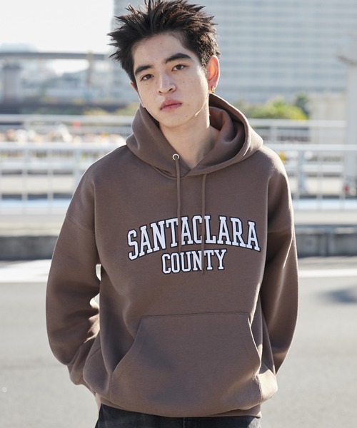 WEGO（ウィゴー）の「WEGO/ワッペンロゴパーカー（パーカー・メンズ・アッシュグレー/ダークグリーン/グレー系その他/ネイビー/ブラウン・LARGE/MEDIUM）」の9枚目の写真