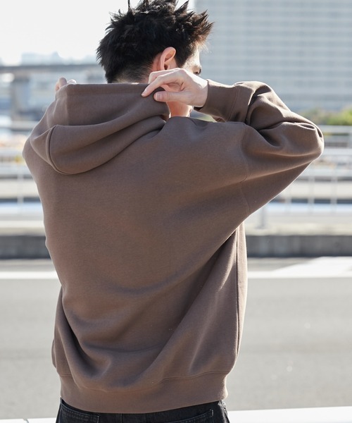 WEGO（ウィゴー）の「WEGO/ワッペンロゴパーカー（パーカー・メンズ・アッシュグレー/ダークグリーン/グレー系その他/ネイビー/ブラウン・LARGE/MEDIUM）」の10枚目の写真